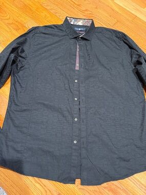 Stone Rose Black Lightweight Button-Up Shirt size 6.Worn a couple times Size 2XL